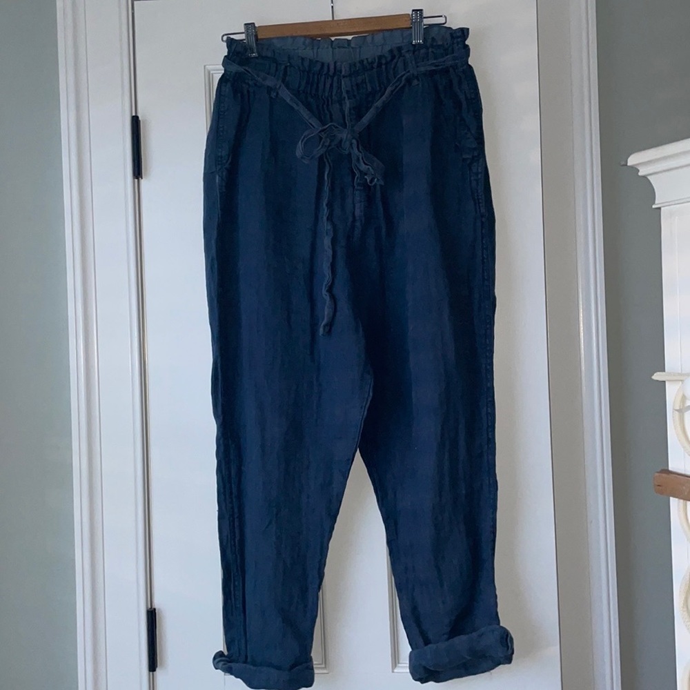 Free People Denim Pull on Trousers SZ Medium